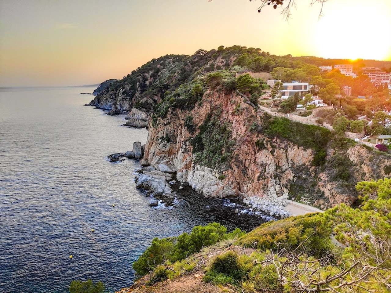 Cliffs in Tossa de Mar, Catalonia