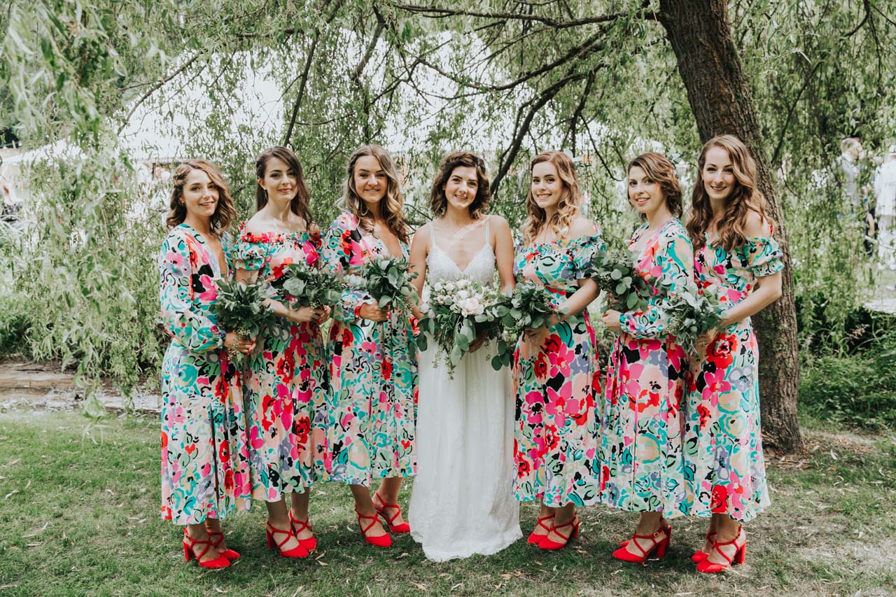 Colourful bridesmaids dresses Colourful bridesmaids dresses